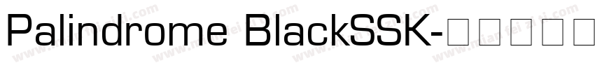 Palindrome BlackSSK字体转换